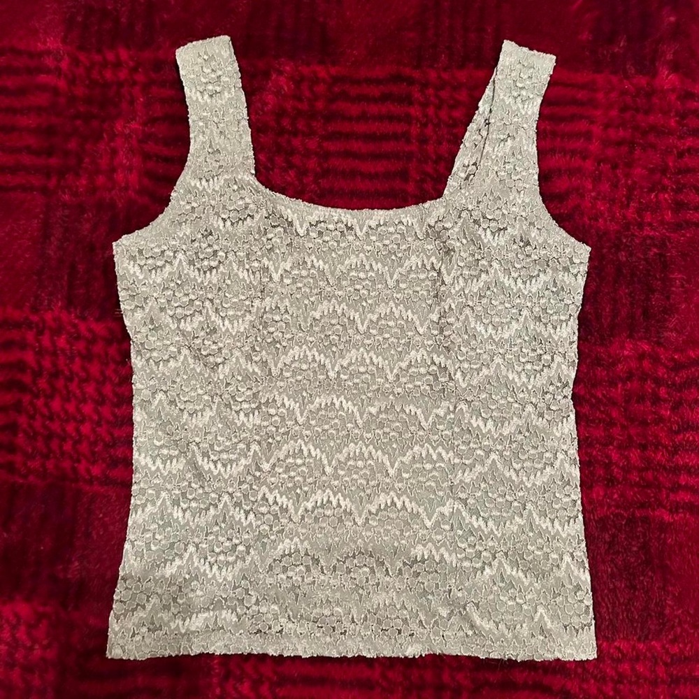 Elegant Lace Women's Top - Cream